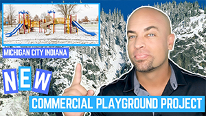 New commercial playground installation in Michigan City, Indiana | Creative System