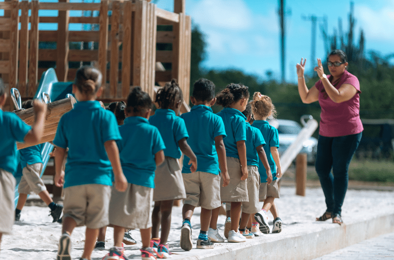 Teach Children by Using a Playground