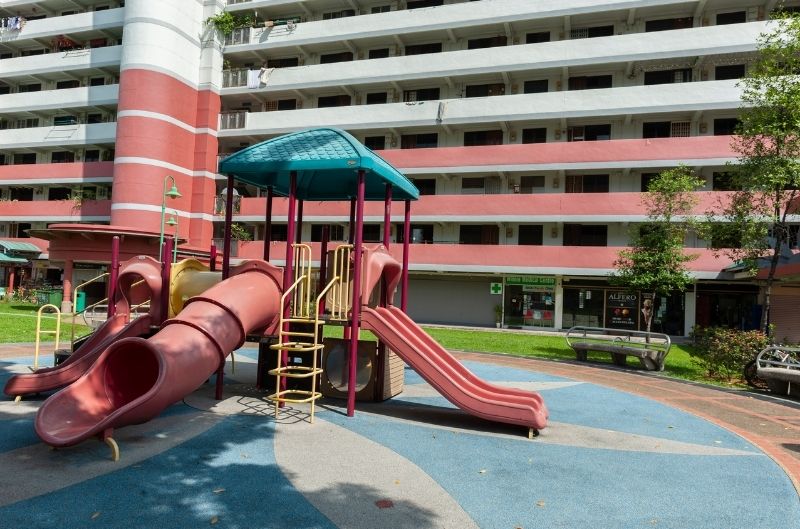 Residential playground equipment outlet