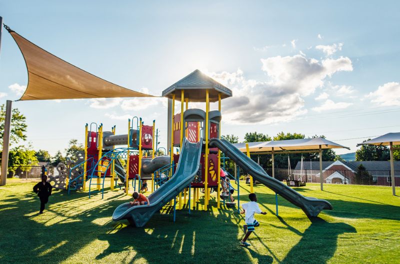 kids playing in parks